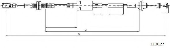 Тросик газа CABOR 110127