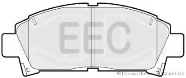 Комплект тормозных колодок, дисковый тормоз EEC BRP0799