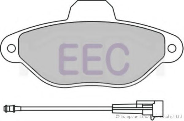 Комплект тормозных колодок, дисковый тормоз EEC BRP0812