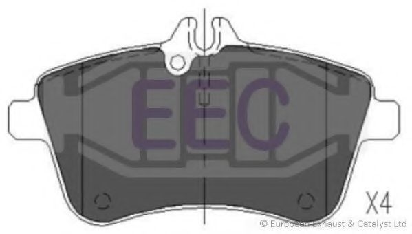 Комплект тормозных колодок, дисковый тормоз EEC BRP1438