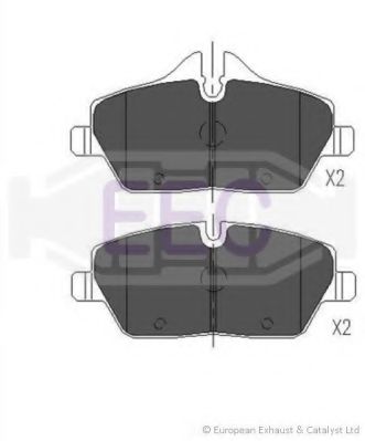 Комплект тормозных колодок, дисковый тормоз EEC BRP1443