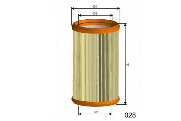 Воздушный фильтр MISFAT R882