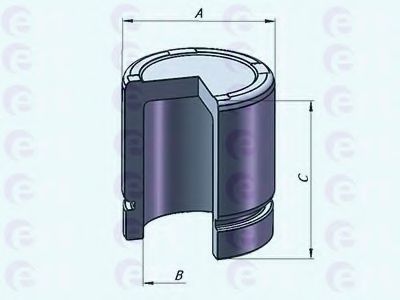 Поршень, корпус скобы тормоза ERT 150841-C