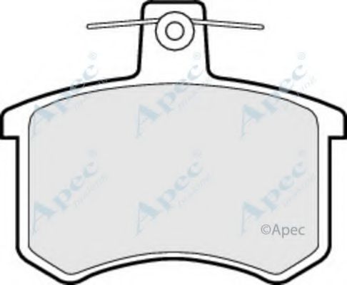 Комплект тормозных колодок, дисковый тормоз APEC braking PAD371