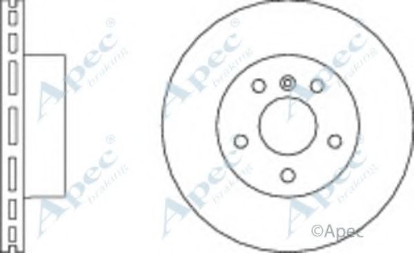 Тормозной диск APEC braking DSK2236