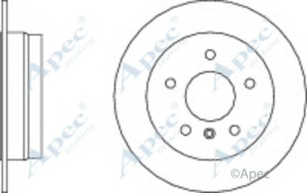 Тормозной диск APEC braking DSK2241