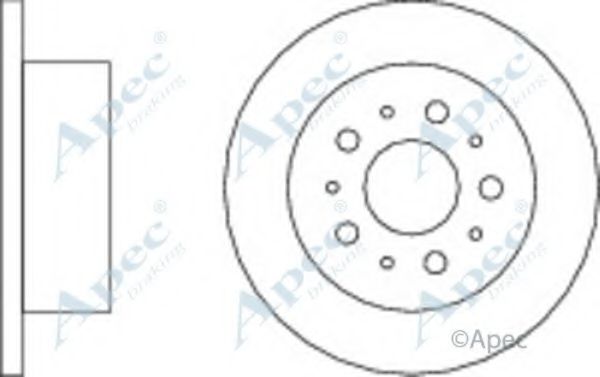 Тормозной диск APEC braking DSK2247