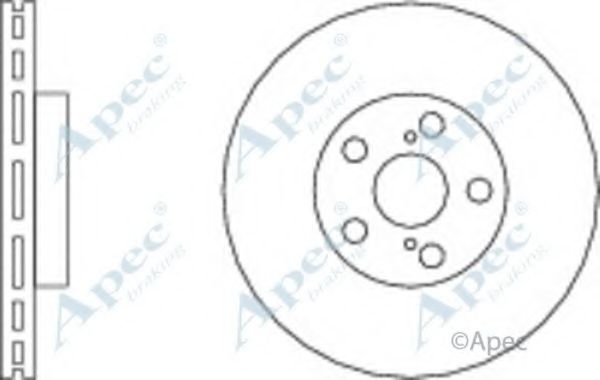 Тормозной диск APEC braking DSK2249