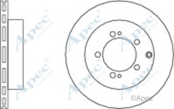 Тормозной диск APEC braking DSK2261