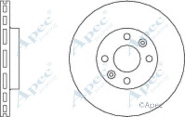 Тормозной диск APEC braking DSK2277