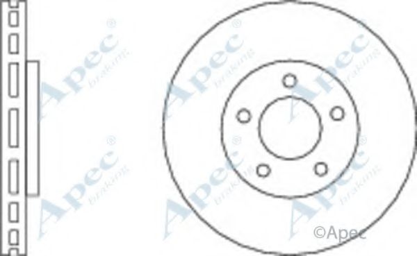 Тормозной диск APEC braking DSK2554