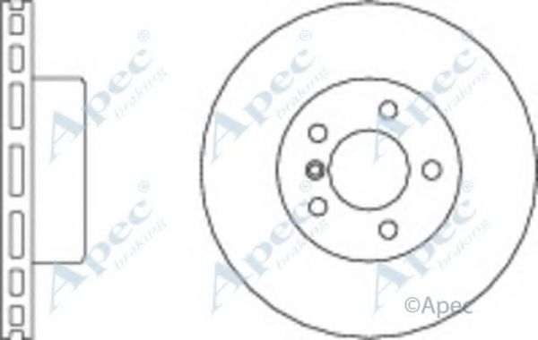 Тормозной диск APEC braking DSK2299