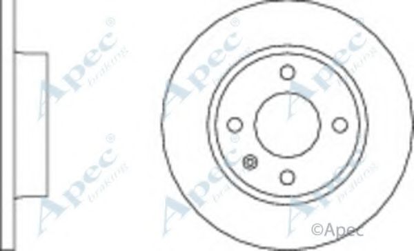 Тормозной диск APEC braking DSK247