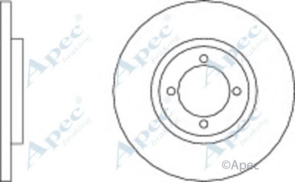 Тормозной диск APEC braking DSK112