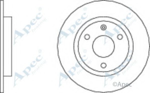 Тормозной диск APEC braking DSK124