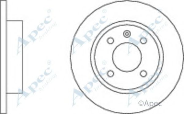 Тормозной диск APEC braking DSK139