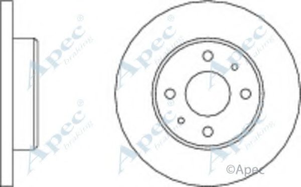 Тормозной диск APEC braking DSK153