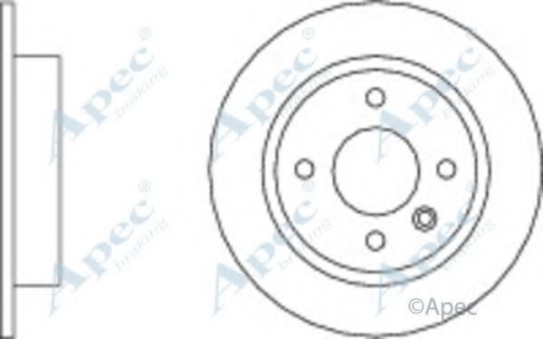 Тормозной диск APEC braking DSK174