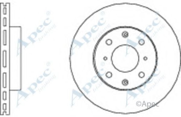 Тормозной диск APEC braking DSK190