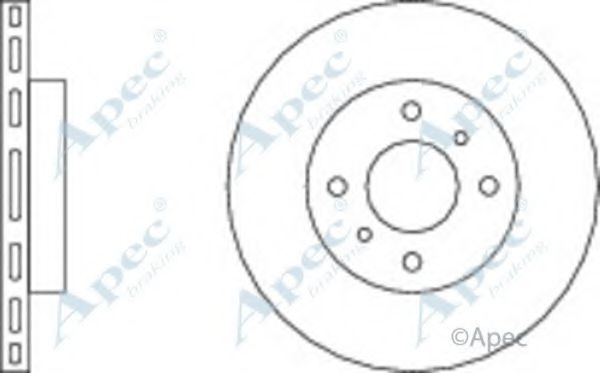 Тормозной диск APEC braking DSK2039