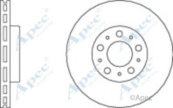 Тормозной диск APEC braking DSK2051