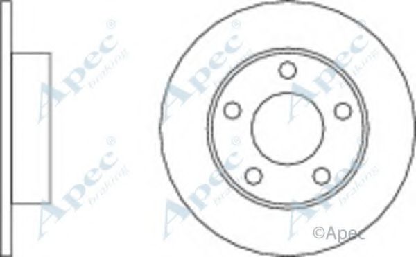 Тормозной диск APEC braking DSK2052