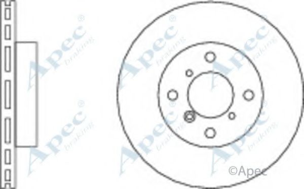 Тормозной диск APEC braking DSK2073