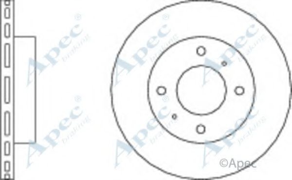 Тормозной диск APEC braking DSK2125