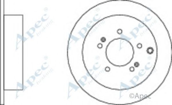 Тормозной диск APEC braking DSK2126