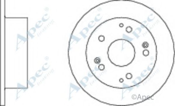 Тормозной диск APEC braking DSK2167