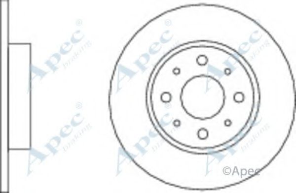 Тормозной диск APEC braking DSK2695