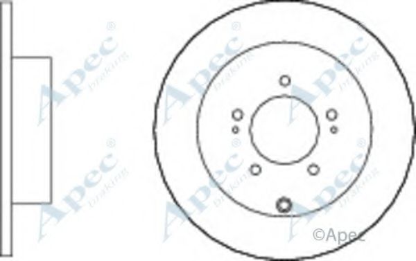Тормозной диск APEC braking DSK2697