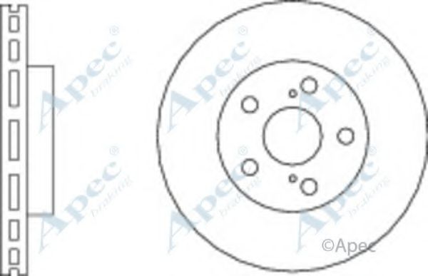 Тормозной диск APEC braking DSK2837
