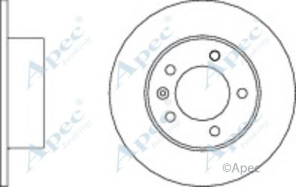 Тормозной диск APEC braking DSK2839