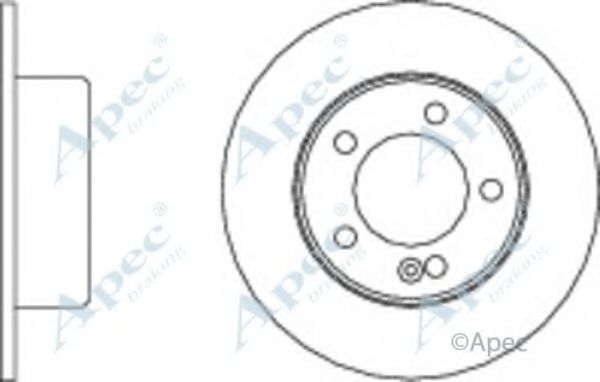 Тормозной диск APEC braking DSK2840