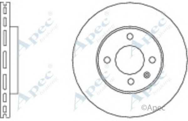 Тормозной диск APEC braking DSK2946