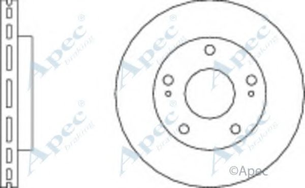 Тормозной диск APEC braking DSK311