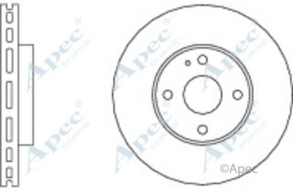 Тормозной диск APEC braking DSK514