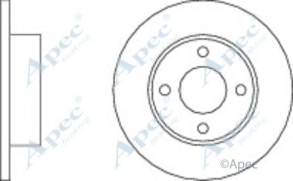 Тормозной диск APEC braking DSK528