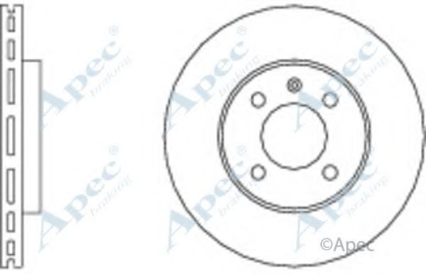 Тормозной диск APEC braking DSK568