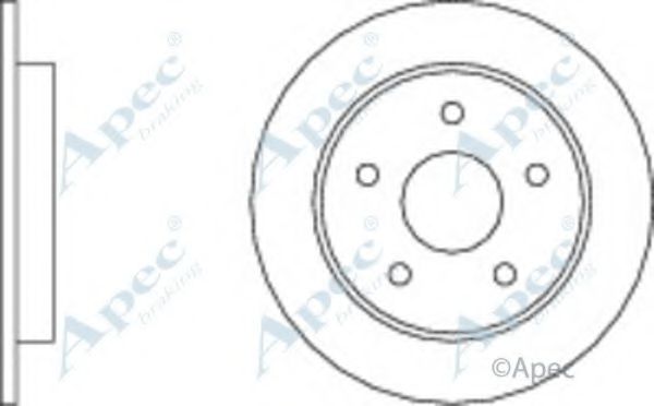 Тормозной диск APEC braking DSK576