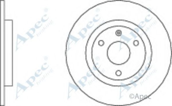 Тормозной диск APEC braking DSK584