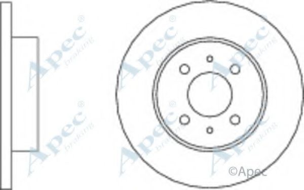 Тормозной диск APEC braking DSK603