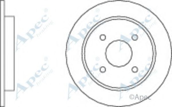 Тормозной диск APEC braking DSK607