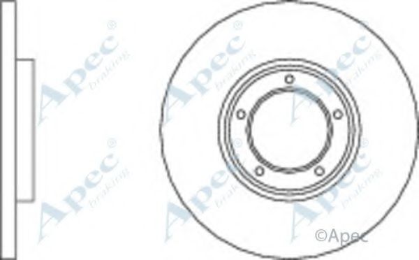 Тормозной диск APEC braking DSK620