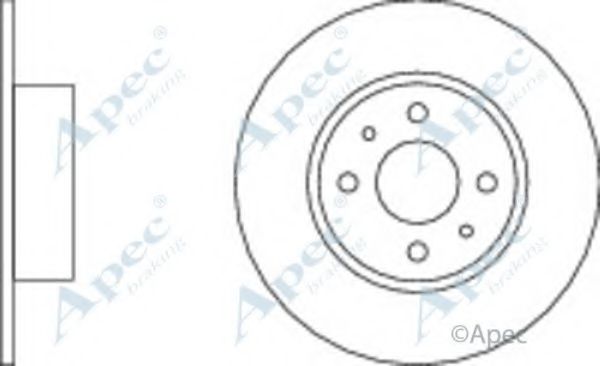 Тормозной диск APEC braking DSK637