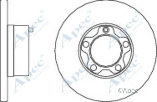 Тормозной диск APEC braking DSK648
