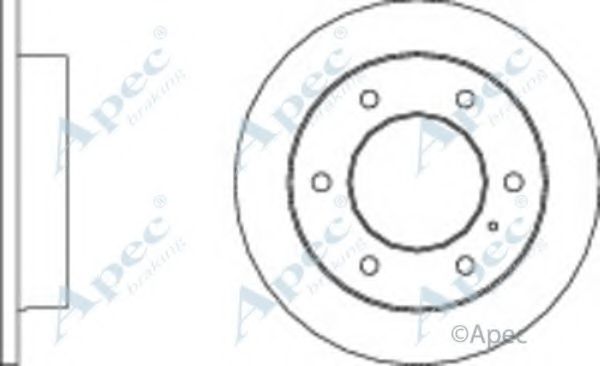 Тормозной диск APEC braking DSK731