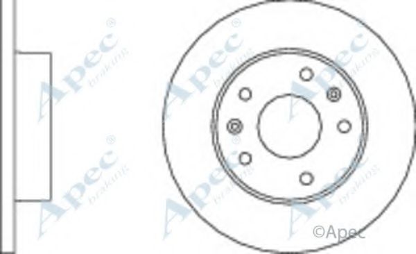 Тормозной диск APEC braking DSK831
