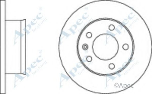 Тормозной диск APEC braking DSK968